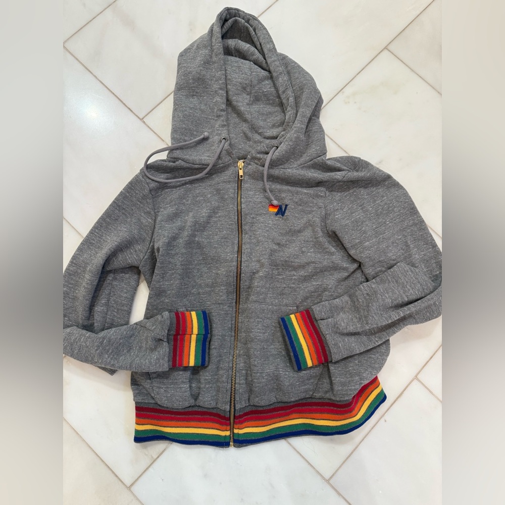 Size small aviator nation zip sweatshirt